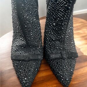 INC International Concepts Black Studded Ankle Boots